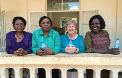 Lavinia with three of the St. Louis teachers.